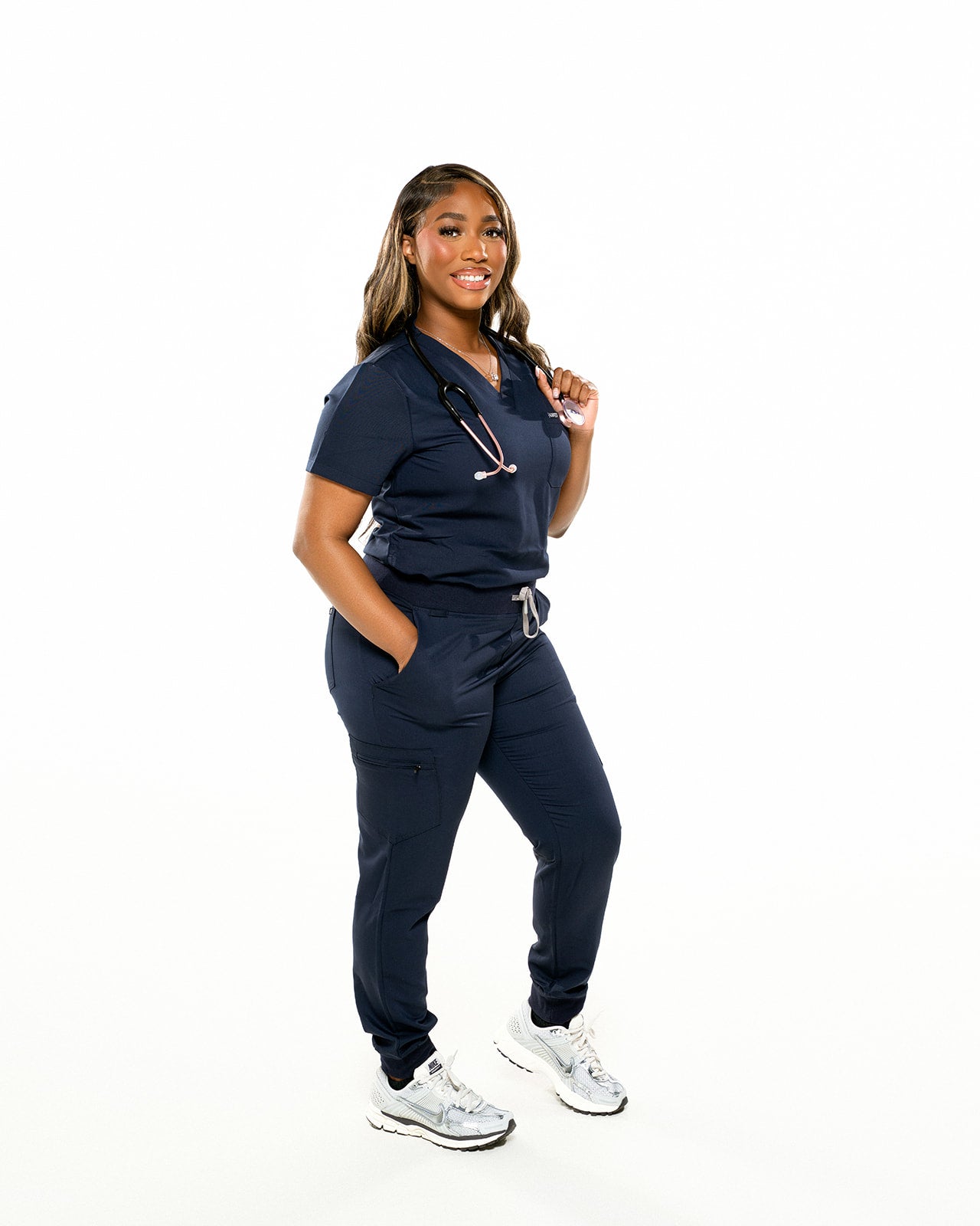 Elite Scrub Top - True Navy