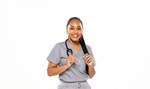 Elite Scrub Top - Stone Grey